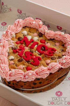 Custom pink cookie cake