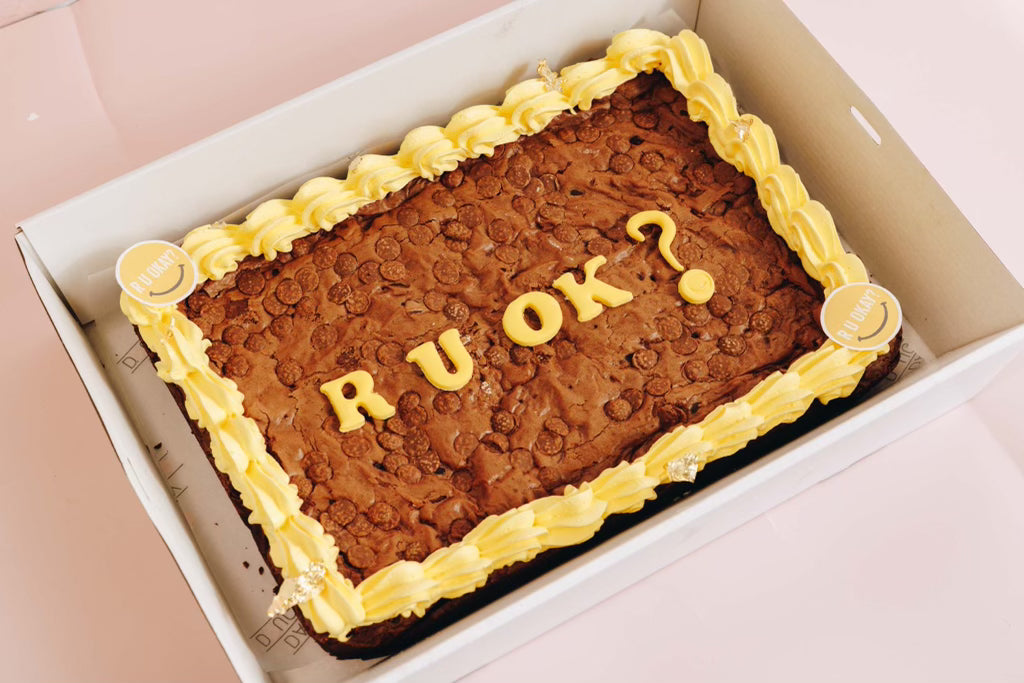 R U OK DAY Classic Brownie slab