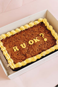 R U OK DAY Classic Brownie slab