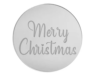 Merry Christmas Round Topper